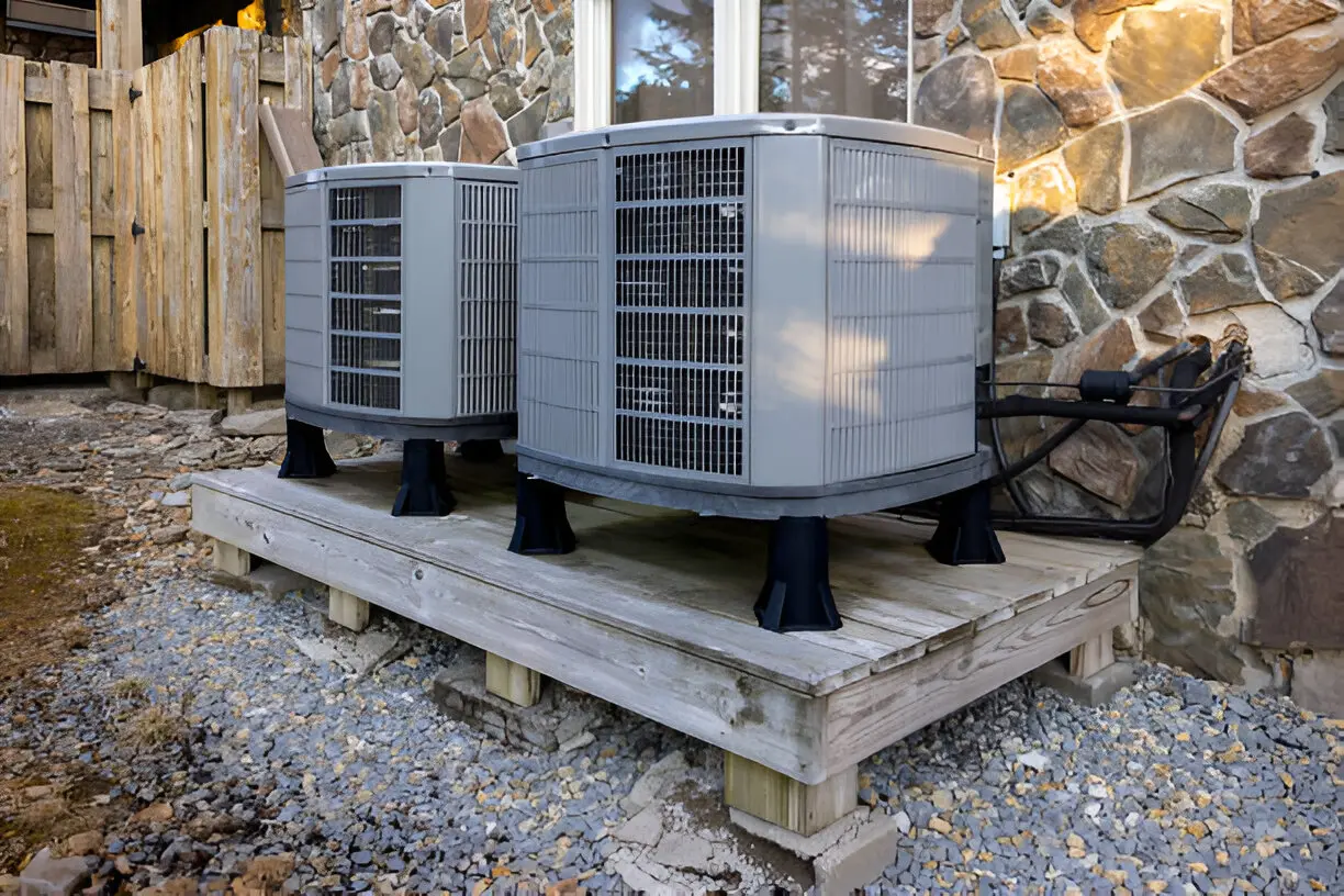 Home 11 Skilled air conditioner repair technician fixing a unit in Delray Beach for improved cooling and energy efficiency